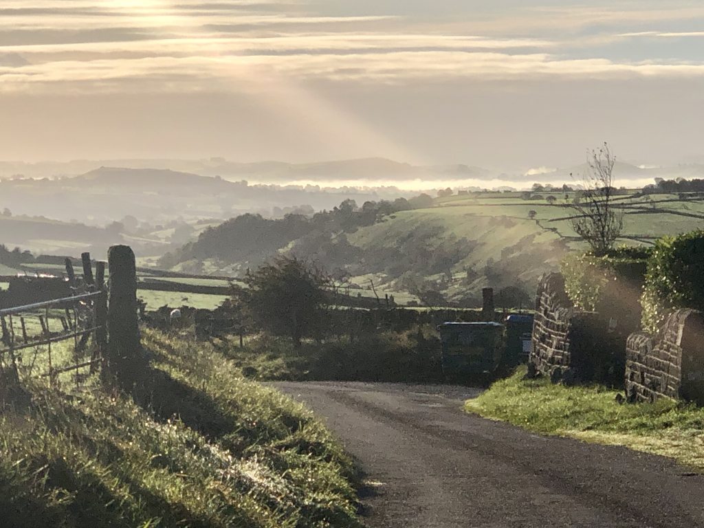 The view from Brandside Parish Hall 